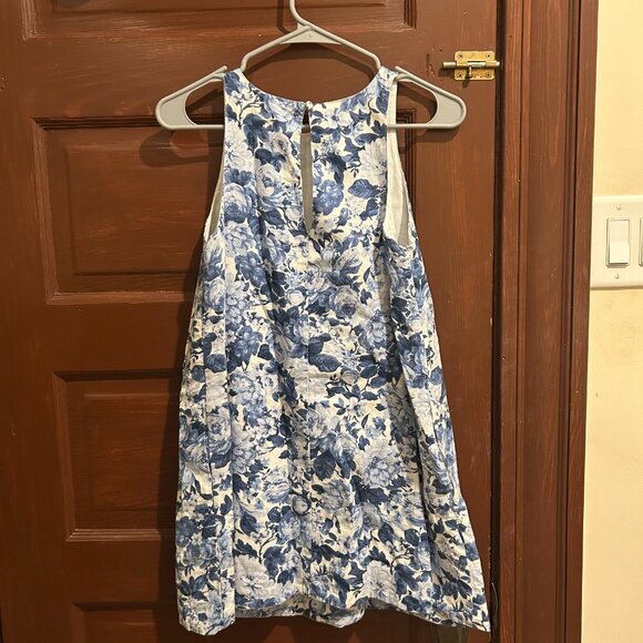 Abercrombie High Neck Linen Blend Mini Dress - Picture 3 of 3